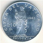Ватикан, 10 лир (1964–1965 г.)