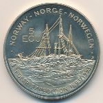 Norway., 5 ecu, 1993
