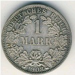 Германия, 1 марка (1908 г.)
