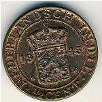 Нидерландская Индия, 1/2 цента (1945 г.)