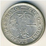 Hong Kong, 10 cents, 1866–1901