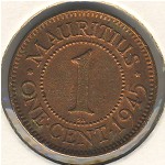 Маврикий, 1 цент (1943&ndash;1947 г.)