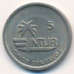 Cuba, 5 centavos, 1981–1989