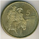 Australia, 5 dollars, 1990