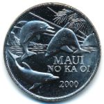 Hawaiian Islands., 1 dollar, 2000