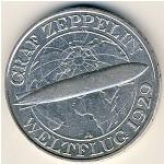 Weimar Republic, 3 reichsmark, 1930