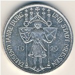 Weimar Republic, 3 reichsmark, 1929