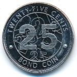 Zimbabwe, 25 cents, 2014