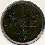 Швеция, 1 эре (1906&ndash;1907 г.)