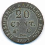 Westphalia, 20 centimes, 1808–1812