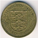 Jersey, 1/4 шиллинга, 1957