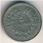 Costa Rica, 5 centimos, 1969–1978