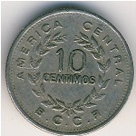Costa Rica, 10 centimos, 1972–1975