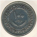 Ливия, 100 дирхам (1975 г.)