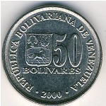 Венесуэла, 50 боливар (2000&ndash;2002 г.)