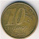 Бразилия, 10 сентаво (2004 г.)