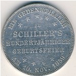 Frankfurt, 1 талер, 1859