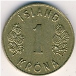 Iceland, 1 krona, 1946