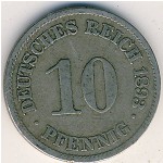 Германия, 10 пфеннигов (1893 г.)