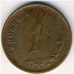 Rhodesia, 1 цент, 1970&ndash;1977
