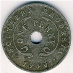 Southern Rhodesia, 1 пенни, 1939&ndash;1942