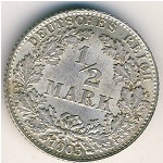 Германия, 1/2 марки (1905 г.)