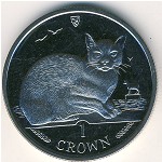 Isle of Man, 1 крона, 1996