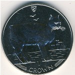 Isle of Man, 1 крона, 1988