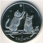 Остров Мэн, 1 крона (2001 г.)