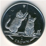 Isle of Man, 1 крона, 2001
