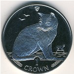 Isle of Man, 1 крона, 1990