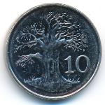 Zimbabwe, 10 cents, 2001–2003