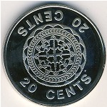 Solomon Islands, 20 cents, 1977–1983
