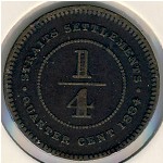 Straits Settlements, 1/4 cent, 1884