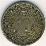 Mexico, 10 сентаво, 1936&ndash;1946