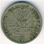 Haiti, 5 сентим, 1904&ndash;1905