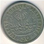 Haiti, 50 сентим, 1908