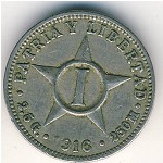 Cuba, 1 centavo, 1915–1938