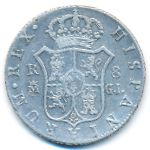 Испания, 8 реалов (1814–1830 г.)