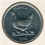 Тонга, 5 сенити (1981&ndash;1996 г.)