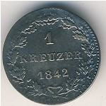 Frankfurt, 1 крейцер, 1842&ndash;1857