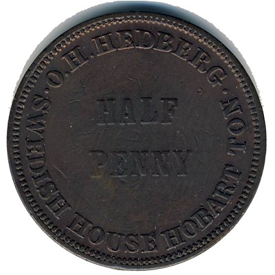 Australia, 1/2 penny, 1860