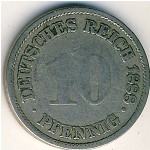 Германия, 10 пфеннигов (1888 г.)