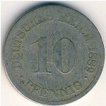 Германия, 10 пфеннигов (1889 г.)