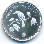 Belize, 25 cents, 1974