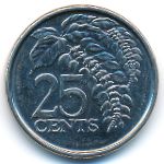 Trinidad & Tobago, 25 cents, 2017