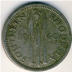 Southern Rhodesia, 3 пенса, 1949&ndash;1952
