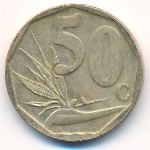 South Africa, 50 cents, 2016