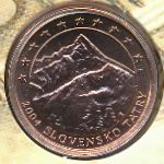 Slovakia., 1 euro cent, 2004