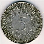 ФРГ, 5 марок (1951 г.)